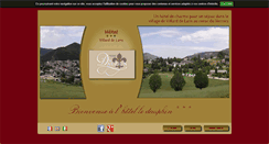 Desktop Screenshot of hotel-le-dauphin-vercors.com